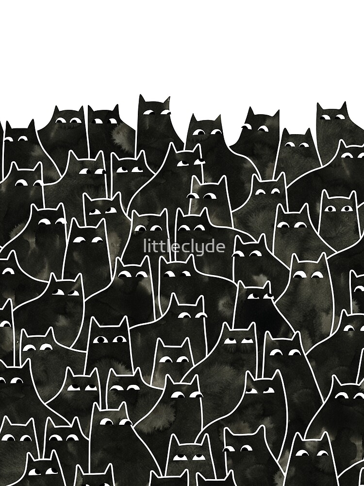 Suspicious Cats by littleclyde