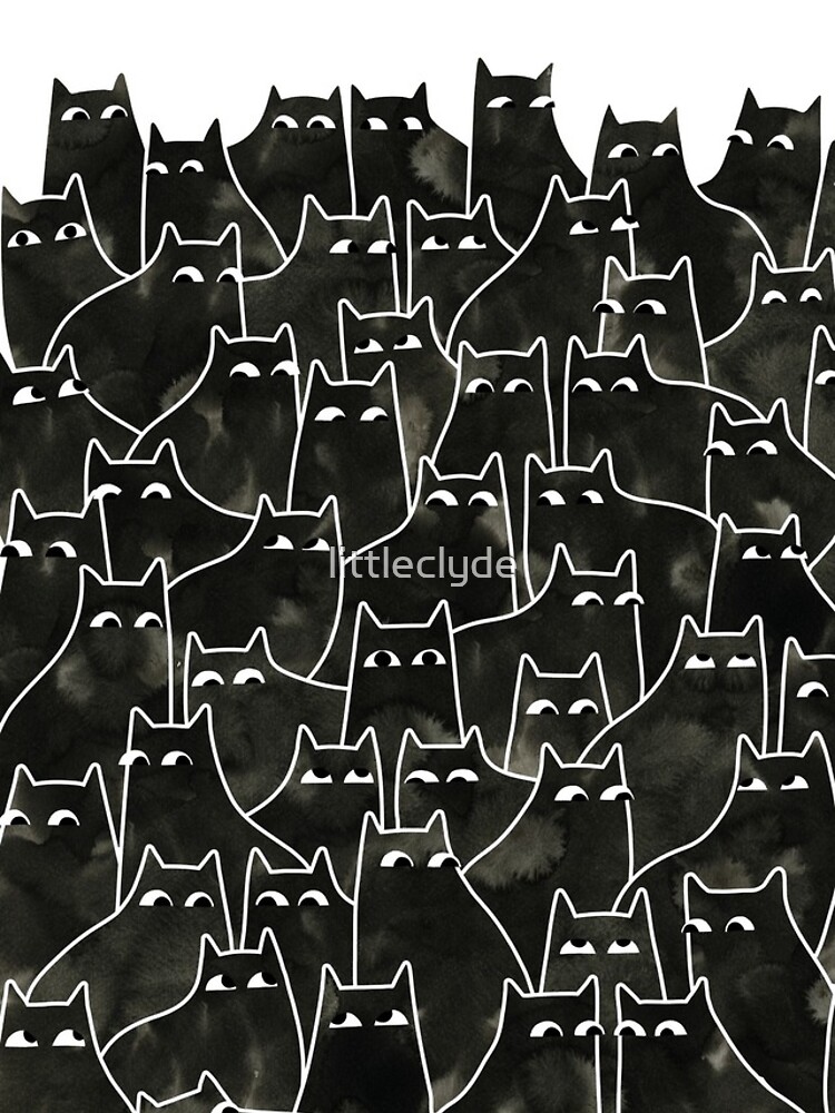Suspicious Cats by littleclyde