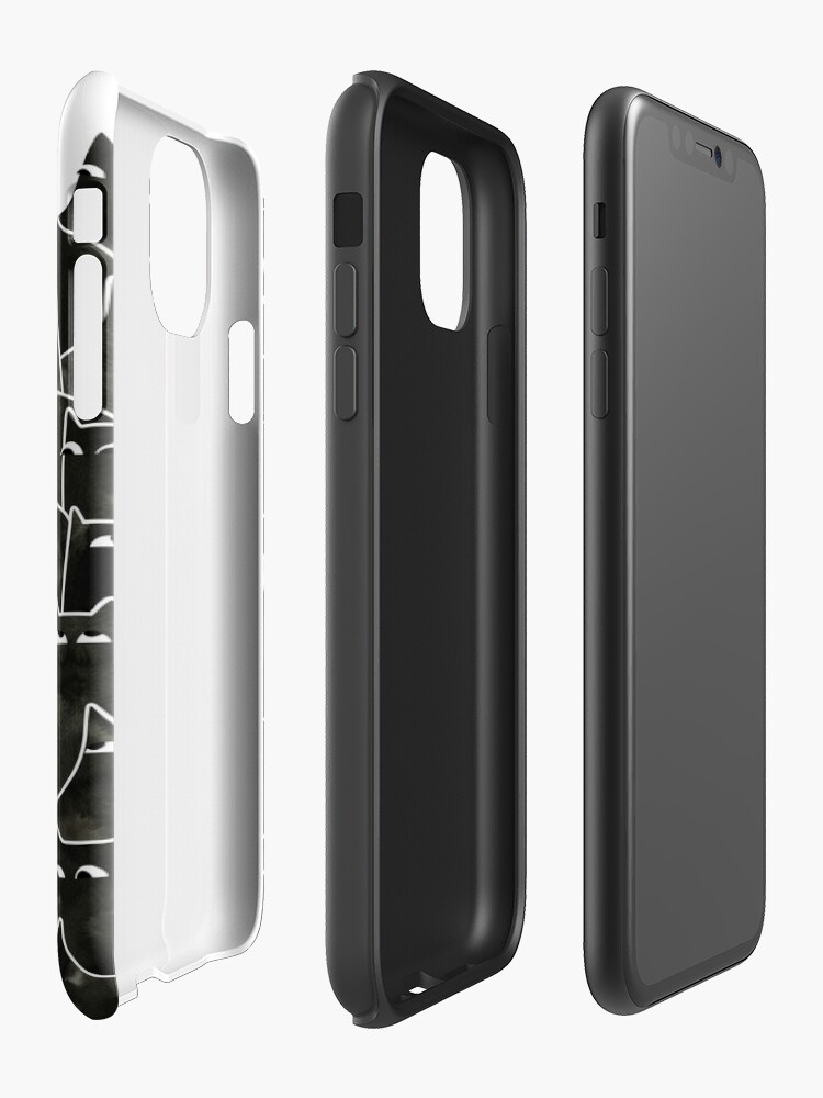 Alternate view of Suspicious Cats iPhone Case & Cover