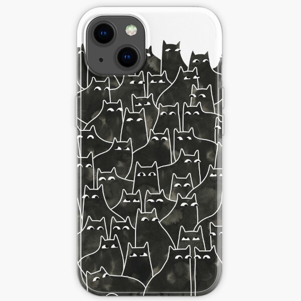 Verdächtige Katzen iPhone Flexible Hülle