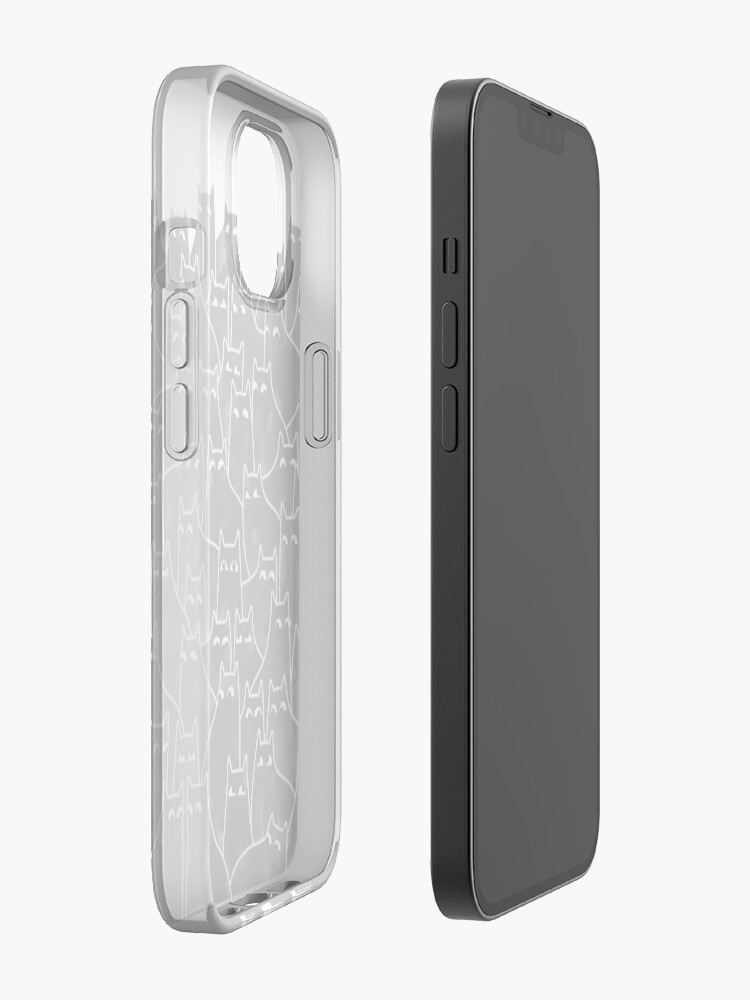 Alternate view of Suspicious Cats iPhone Case