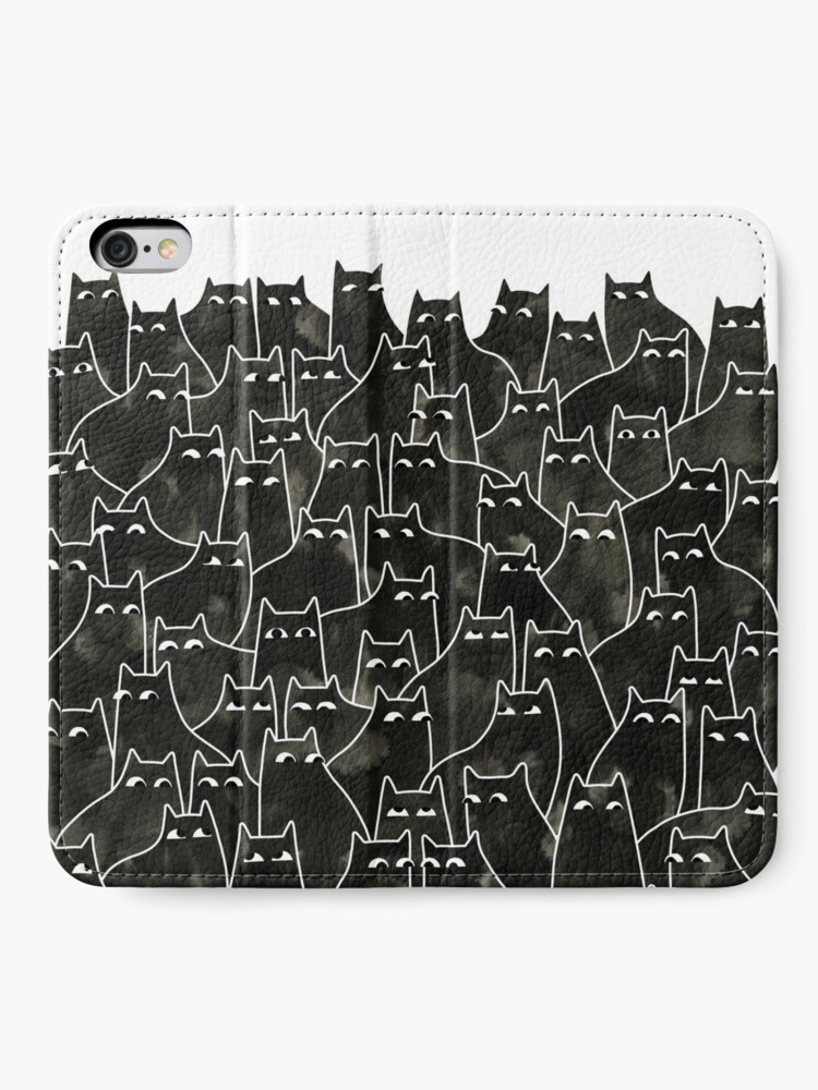 Alternate view of Suspicious Cats iPhone Wallet