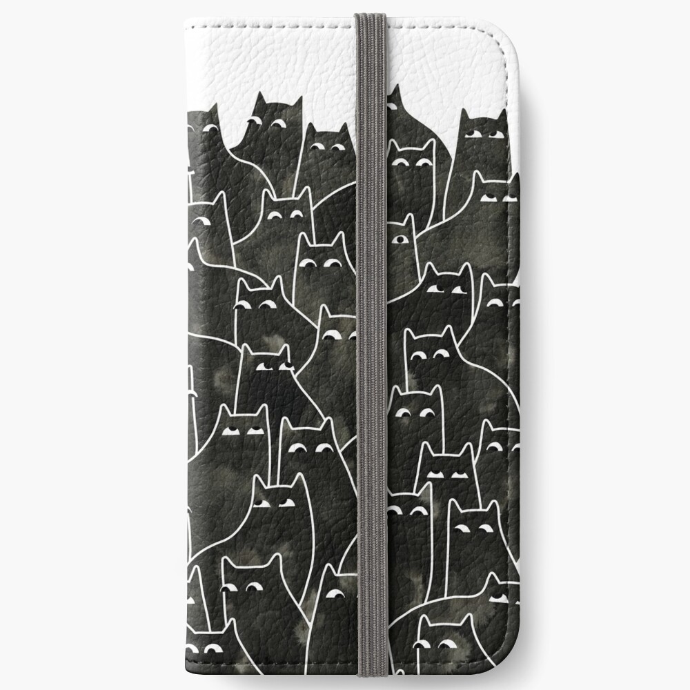 Suspicious Cats iPhone Wallet