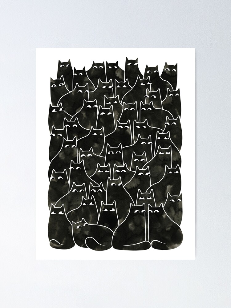 Alternate view of Suspicious Cats Poster