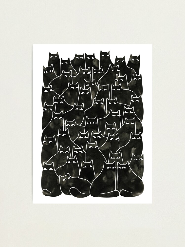 Alternate view of Suspicious Cats Photographic Print