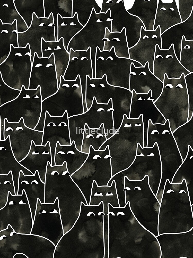 Suspicious Cats by littleclyde