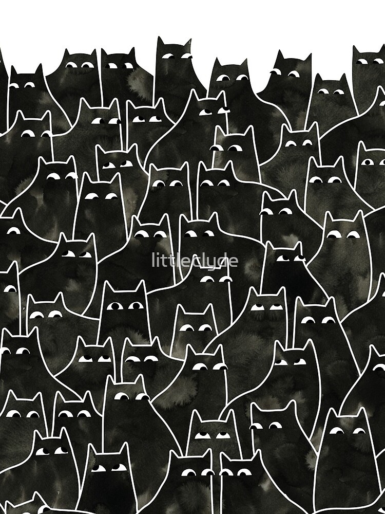 Suspicious Cats by littleclyde
