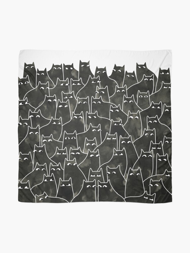 Alternate view of Suspicious Cats Scarf