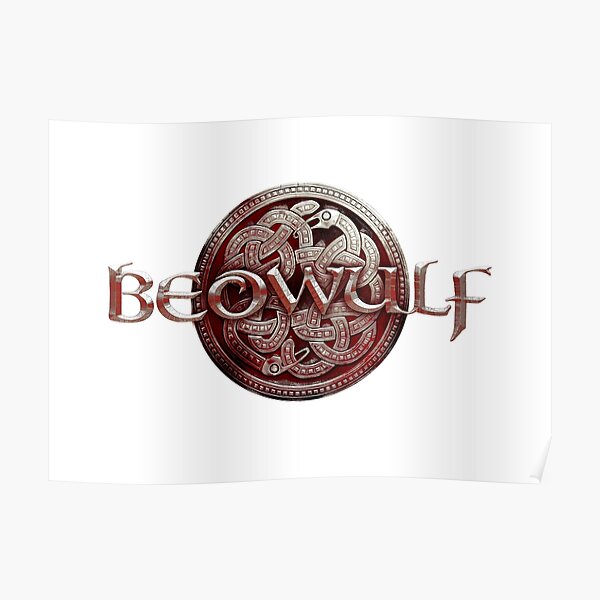 Beowulf Blood Red Logo Poster