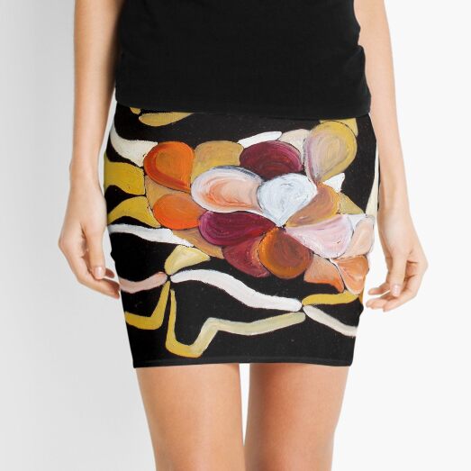abstract shapes composition Mini Skirt