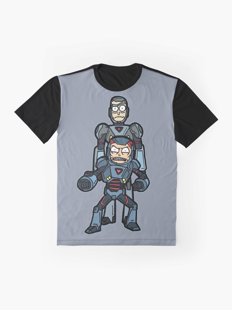 Alternate view of Rick and Morty™ from Look Who's Purging Now in Armored Robot Suit Graphic T-Shirt