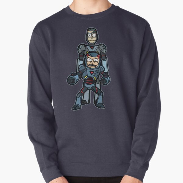 Rick and Morty™ from Look Who's Purging Now in Armored Robot Suit Pullover Sweatshirt