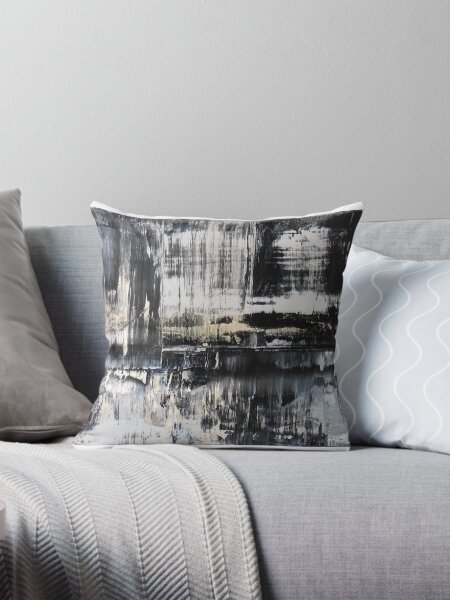 Item preview, Black and White Abstract Painting ETERNITY by Holly Anderson  designed and sold by hollyanderson.