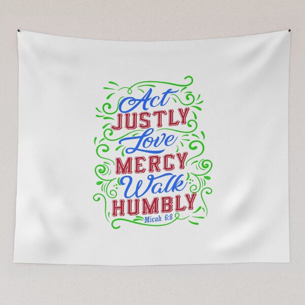 Item preview, Act Justly ~ Love Mercy ~ Walk Humbly - Bible Verse designed and sold by Espied.