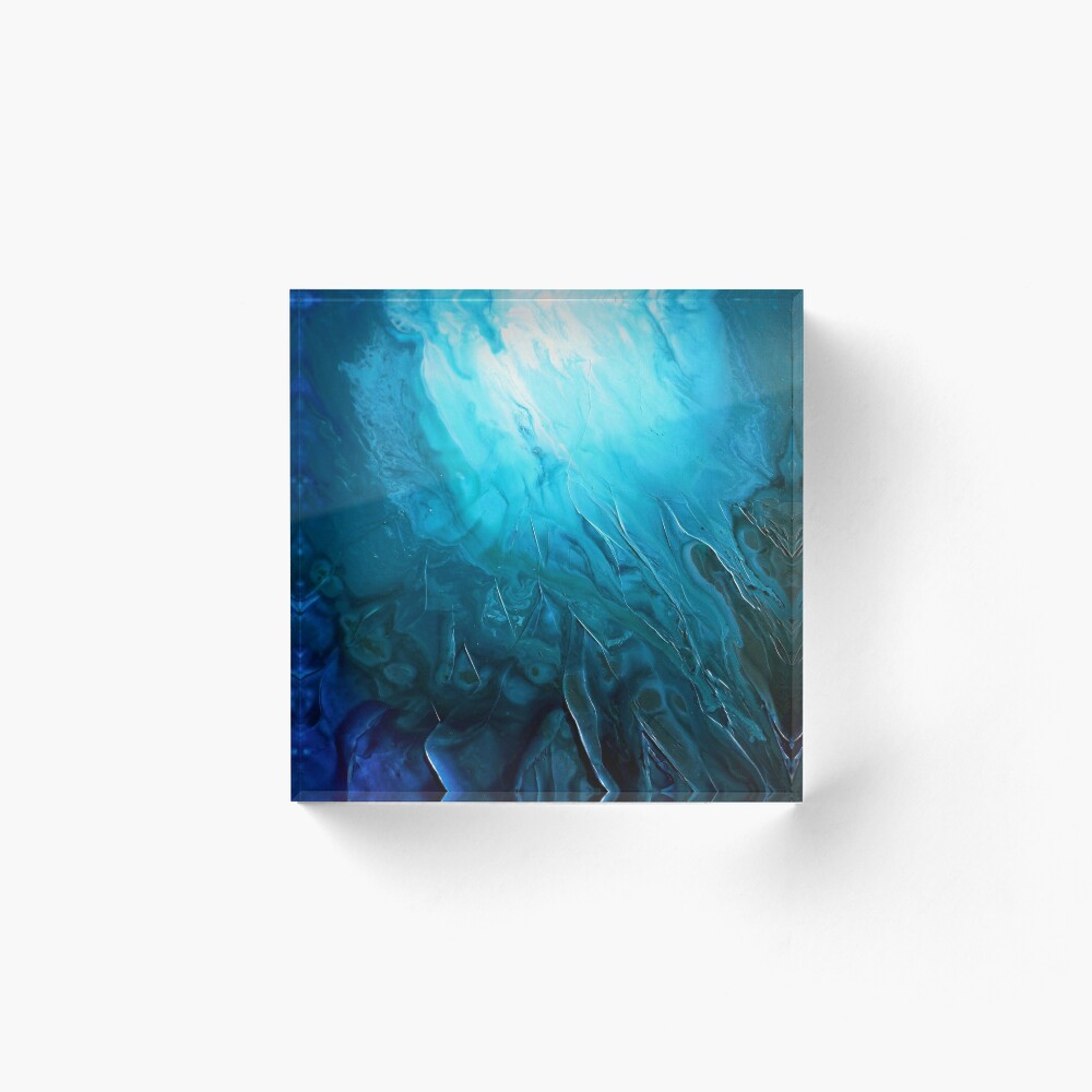 Deep Blue Fluid Elegant Abstract Water Painting AQUIRIUS Art Board Print  for Sale by hollyanderson