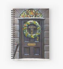 Sherlock Christmas 221 b Spiral Notebook