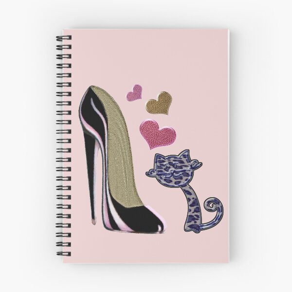Item preview, Black Stiletto and Cute Cat Art designed and sold by ckeenart.