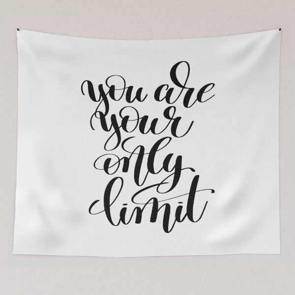 Item preview, You Are Your Only Limit Inspirational Quotes designed and sold by ProjectX23.