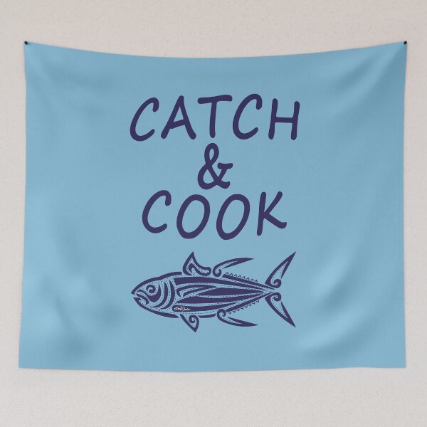 Item preview, Catch & Cook (Blue) designed and sold by Ian2Danim.