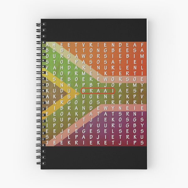Item preview, Braai Wordsearch Fun designed and sold by HappyAfrican.