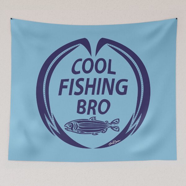 Item preview, Cool Fishing Bro (Blue) designed and sold by Ian2Danim.