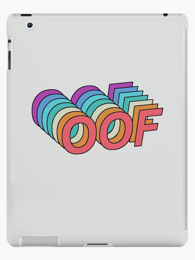 oof roblox games ipad case skin by t shirt designs redbubble