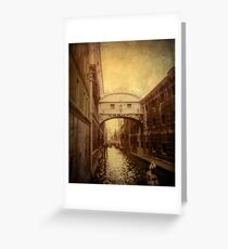 Bridge of Sighs Greeting Card