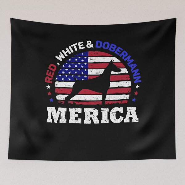 Item preview, Dobermann 4th of July American Flag  designed and sold by rafaeltto.