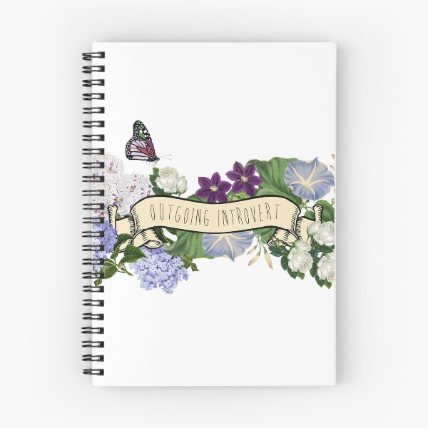 Item preview, Outgoing Introvert, Vintage Flowers designed and sold by MaplewoodMerch.