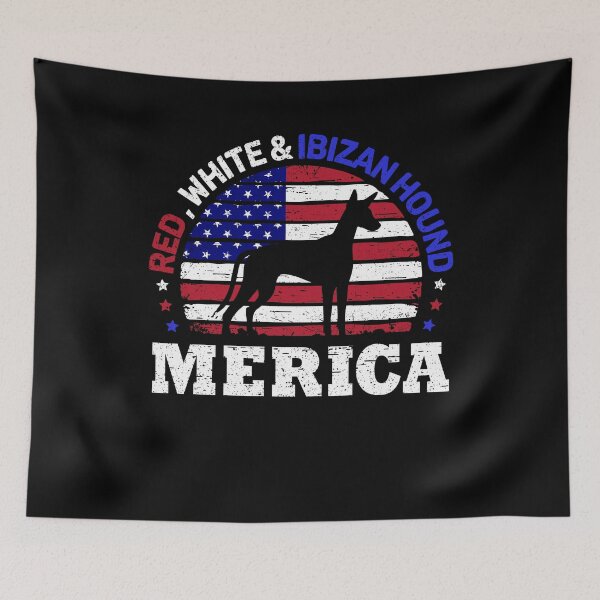 Item preview, Ibizan Hound 4th of July American Flag  designed and sold by rafaeltto.