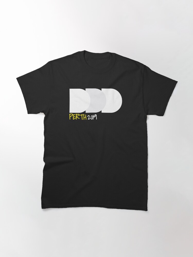 Thumbnail 3 of 7, Classic T-Shirt, DDD Perth 2019 - The white designed and sold by dddperth.