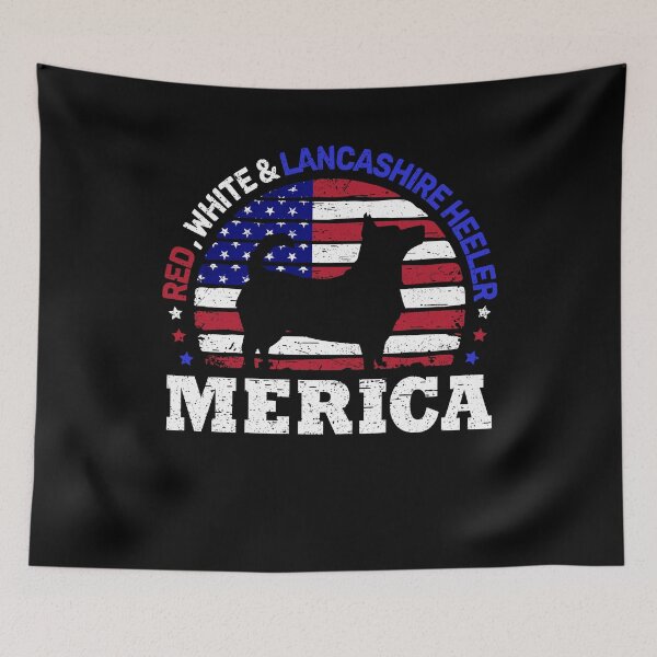 Item preview, Lancashire Heeler 4th of July American Flag  designed and sold by rafaeltto.