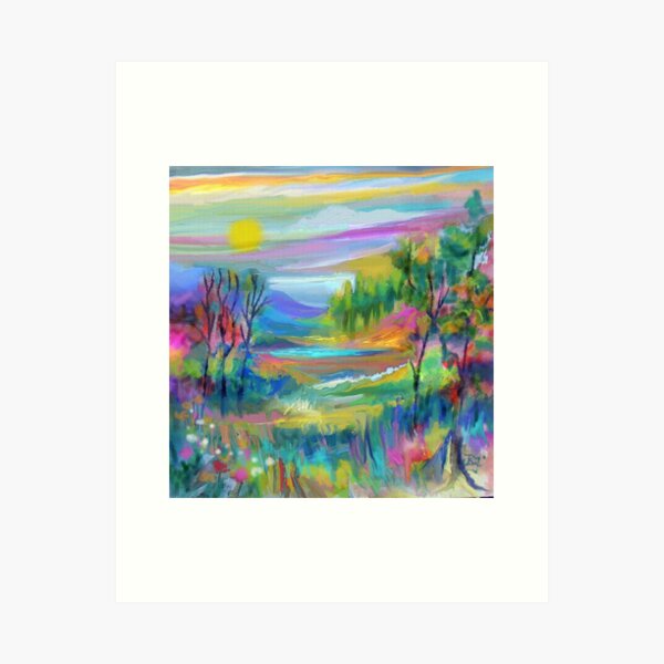 Item preview, Pastel Landscape #1 designed and sold by JeanBFitzgerald.