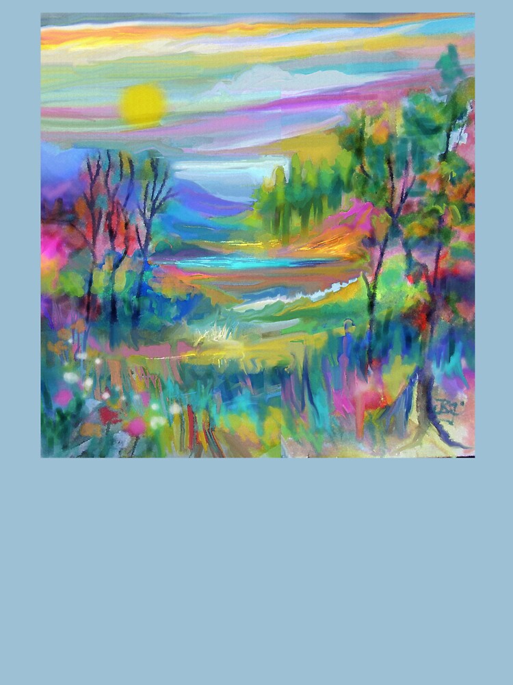 Pastel Landscape #1 by JeanBFitzgerald