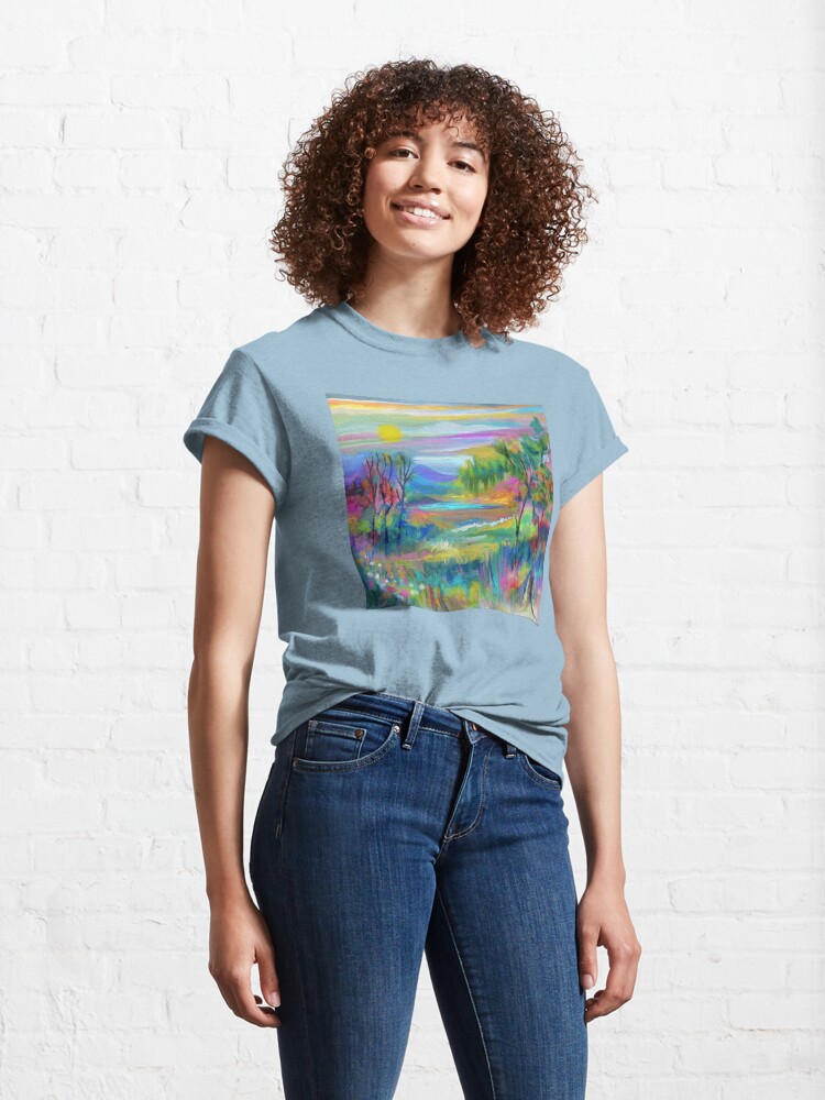 Alternate view of Pastel Landscape #1 Classic T-Shirt