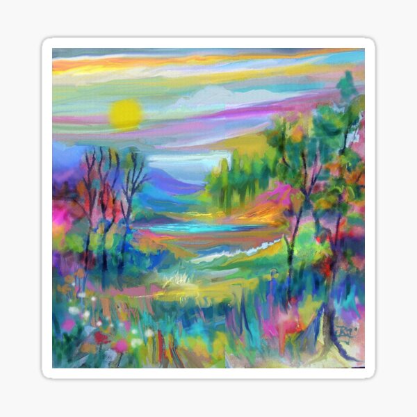 Item preview, Pastel Landscape #1 designed and sold by JeanBFitzgerald.