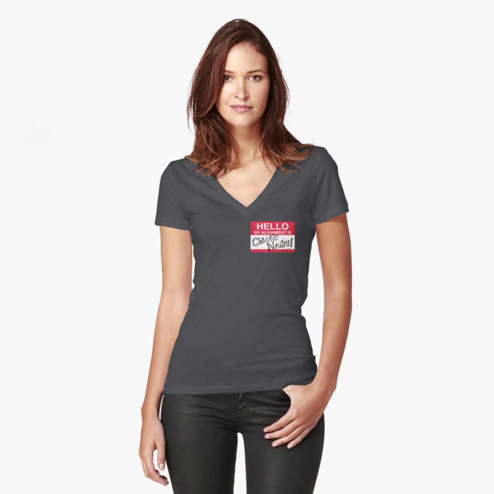 Item preview, Fitted V-Neck T-Shirt designed and sold by jasoncmeyer.