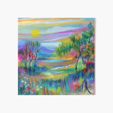 Pastel Landscape #1 Art Board Print
