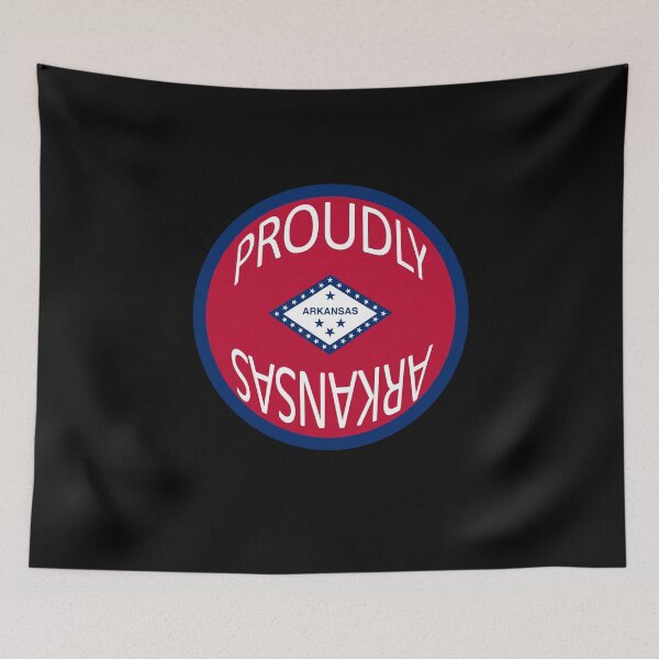 Item preview, Proudly Arkansas Round Flag Fathers Day design designed and sold by GetItGiftIt.