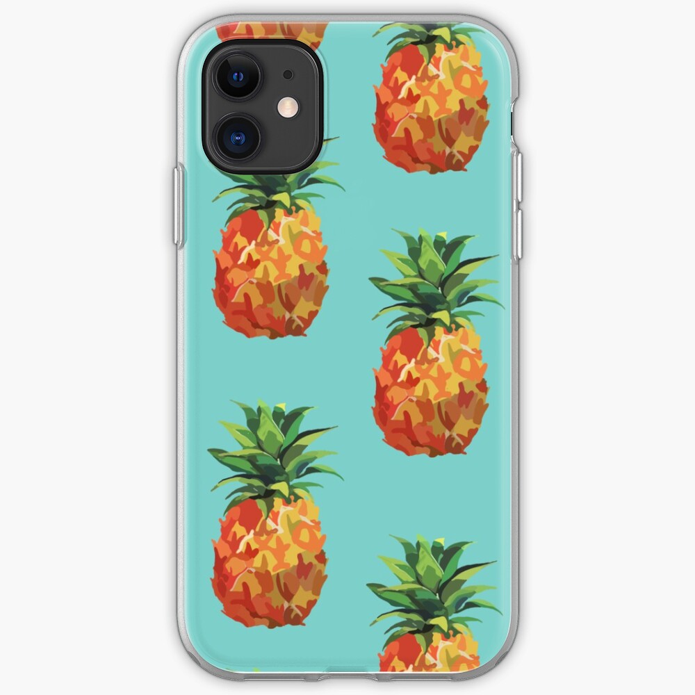 Blue Pineapple Wallpaper Iphone Case By Alexsaesthetic Redbubble