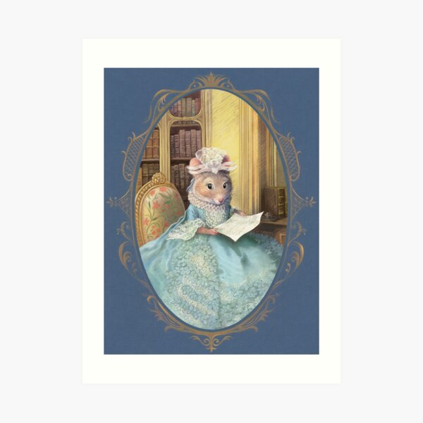 Madame Souris - an elegant mouse Art Print