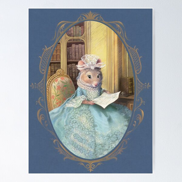 Madame Souris - an elegant mouse Poster
