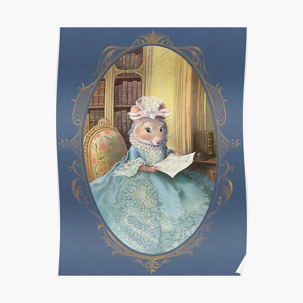 Madame Souris - an elegant mouse Poster