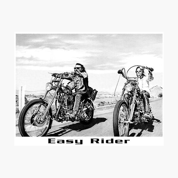 easy rider graphite drawing Photographic Print