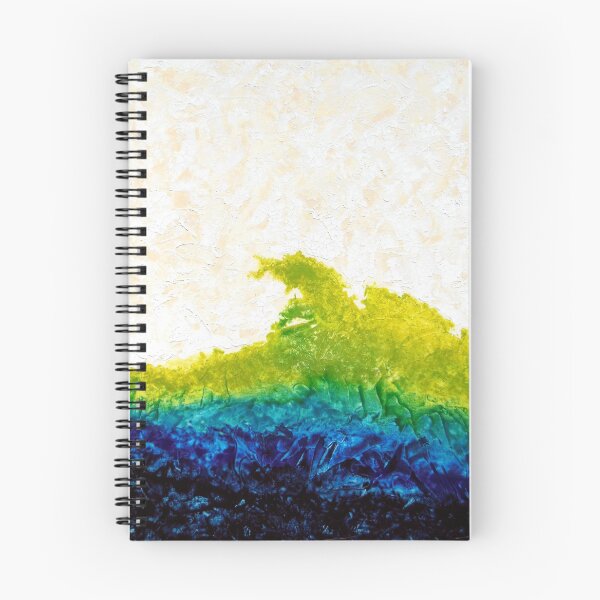 Item preview, Abstract Blue and Green Heavily Textured Painting AURORA designed and sold by hollyanderson.