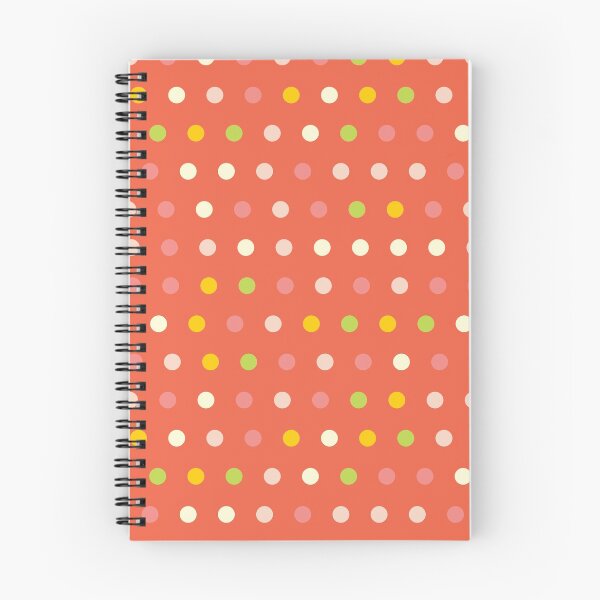 Item preview, Polka Dots Coral Pink Green Yellow designed and sold by Sandra Hutter.