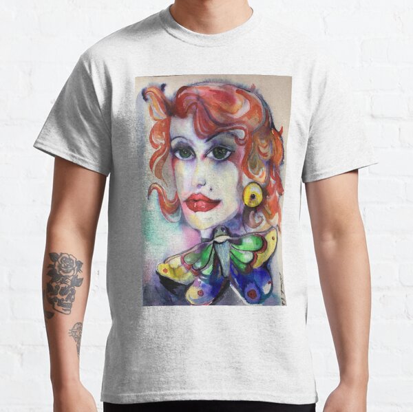 Giovane Rossa con farfalla Classic T-Shirt