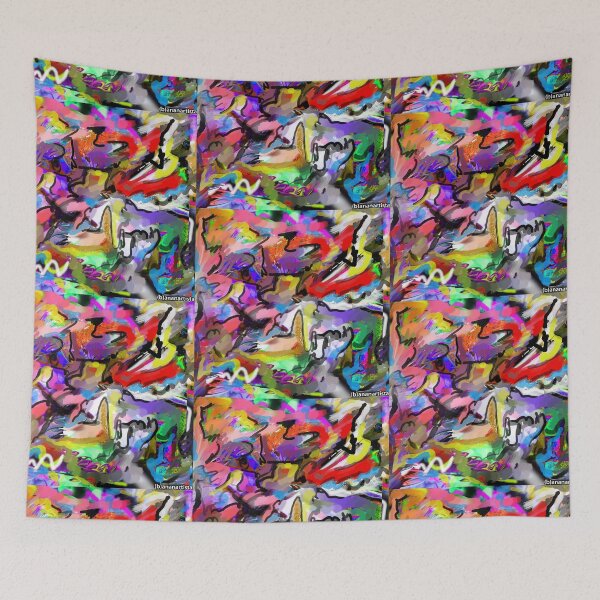 Item preview, Hormonal storms (abstract painting) designed and sold by (b)ananartista SBUFF.