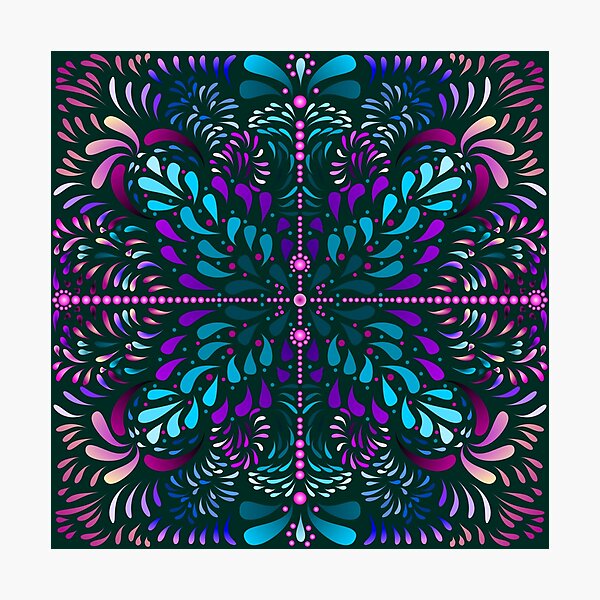 Item preview, aboriginal style - flowers and leaves 2  designed and sold by dedoma.