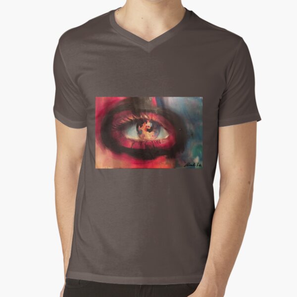 Occhio di fuoco V-Neck T-Shirt
